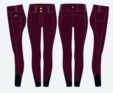 PRE-ORDER PerformanceXT Deep Plum Riding Tights